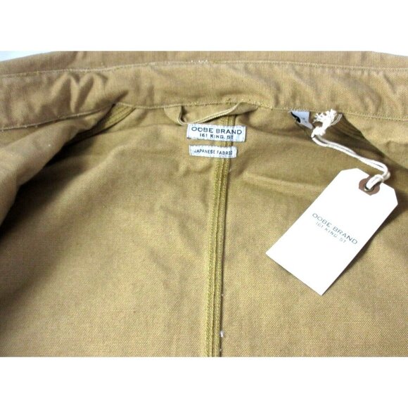 OOBE Brand Men's Canvas Cotton Chore Coat Classic Buckwheat Brown NWT - Picture 7 of 7